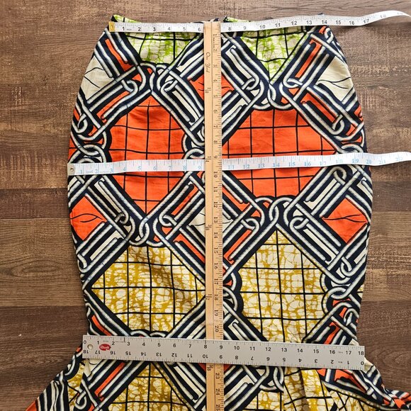 Unique Elegant Handmade African Print Fishtail Maxi Skirt, S (please, read) - Picture 3 of 8